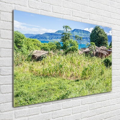 Tableau photo sur verre Lac Malawi