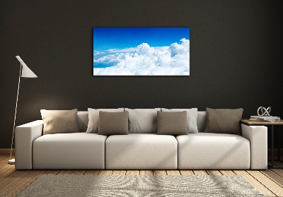 Tableau en verre Vue des nuages à vol d'oiseau