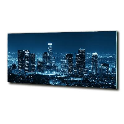 Tableau imprimé sur verre Los Angeles la nuit