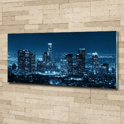 Tableau imprimé sur verre Los Angeles la nuit