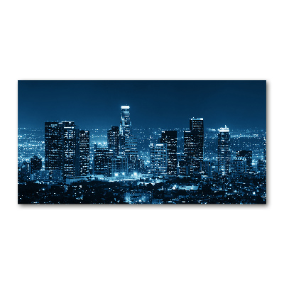 Tableau imprimé sur verre Los Angeles la nuit