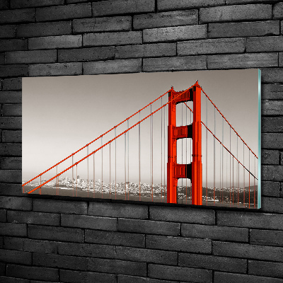 Tableau imprimé sur verre Pont de San Francisco