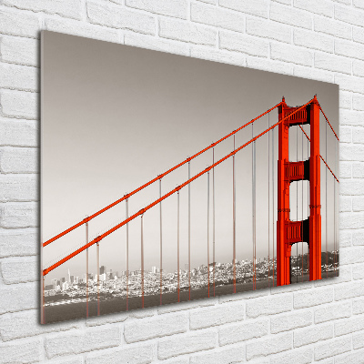 Tableau imprimé sur verre Pont de San Francisco