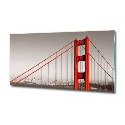 Tableau imprimé sur verre Pont de San Francisco