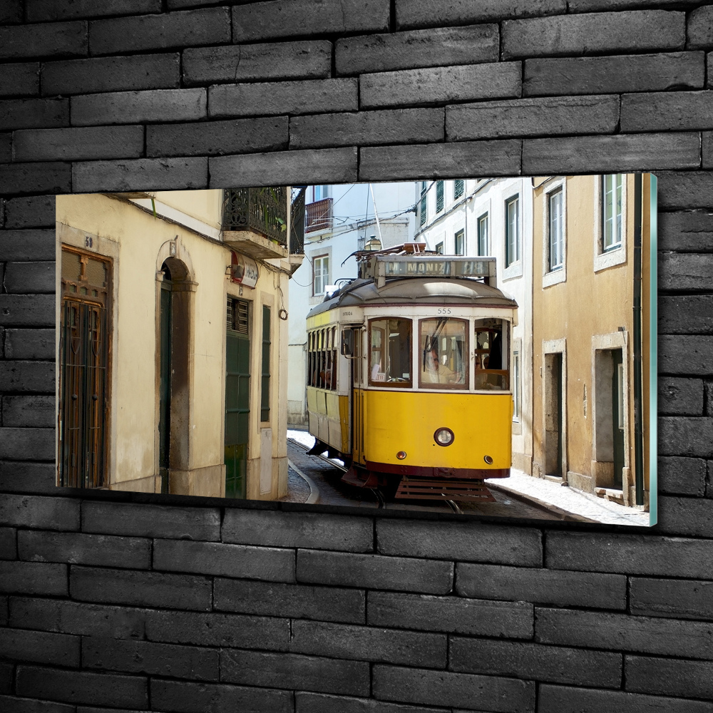 Tableau sur verre Tramway de Lisbonne