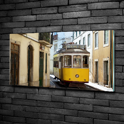 Tableau sur verre Tramway de Lisbonne