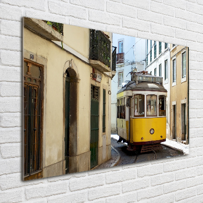 Tableau sur verre Tramway de Lisbonne