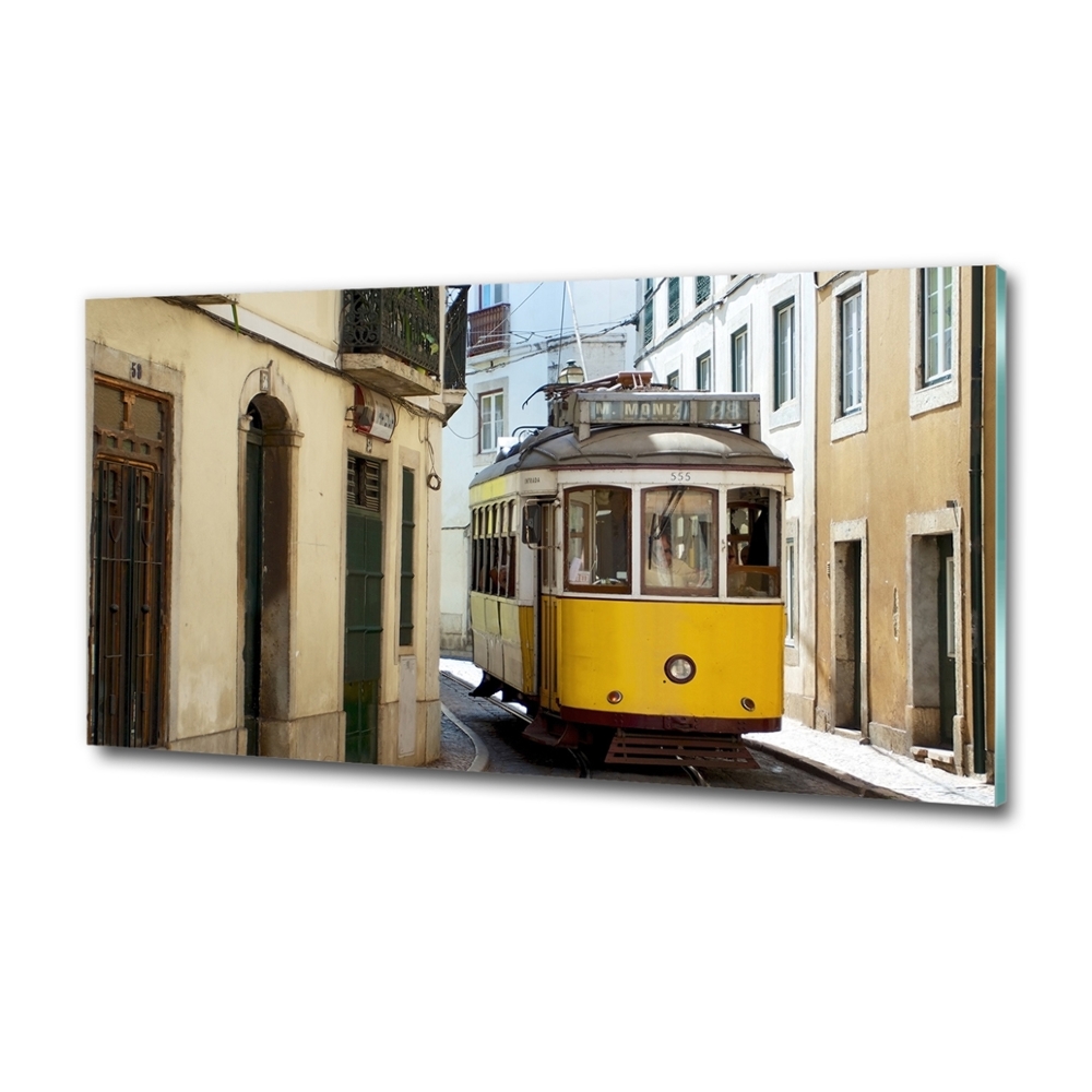 Tableau sur verre Tramway de Lisbonne