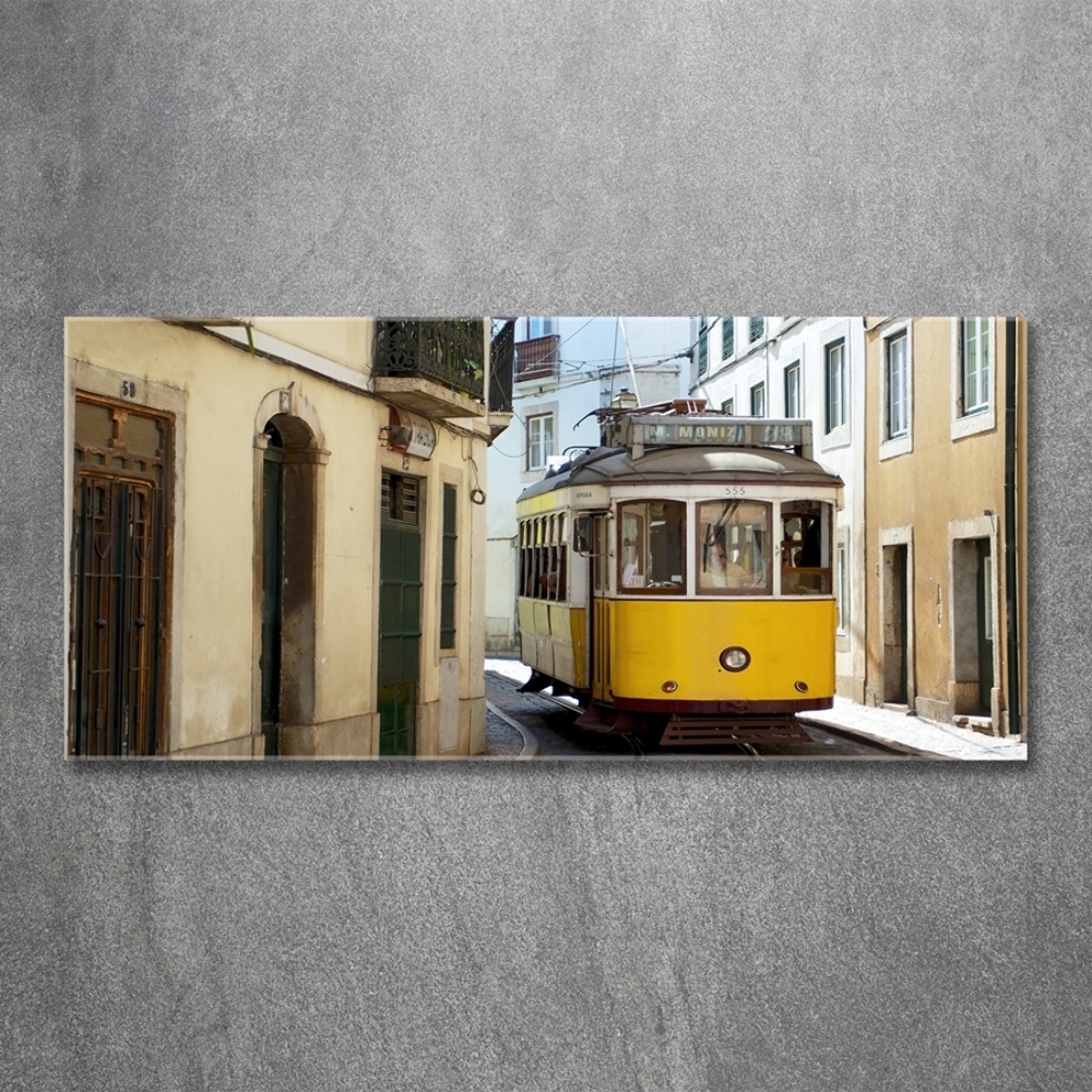 Tableau sur verre Tramway de Lisbonne