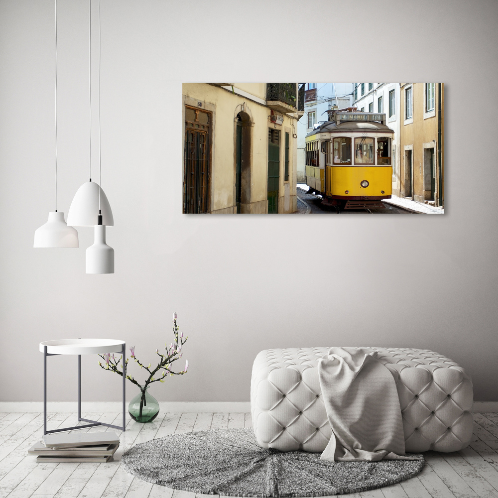 Tableau sur verre Tramway de Lisbonne