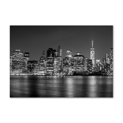 Tableau en verre Manhattan la nuit