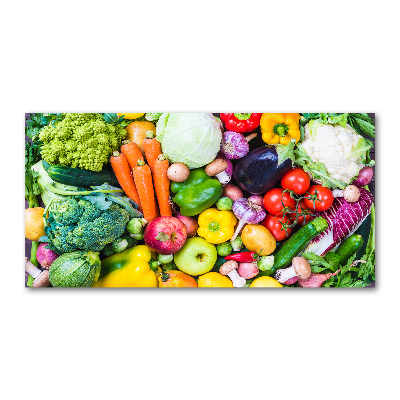 Tableau imprimé sur verre Légumes colorés