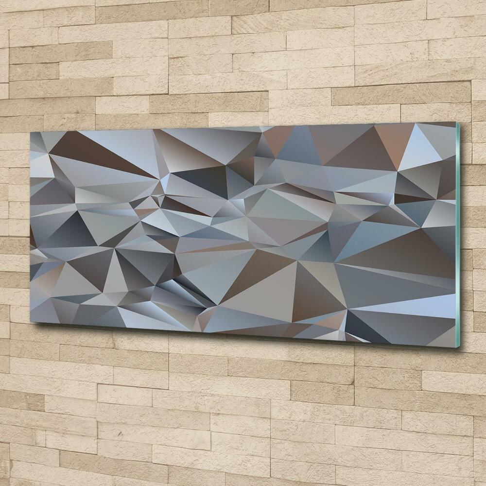 Tableau imprimé sur verre Abstraction de triangles