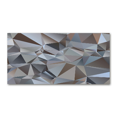 Tableau imprimé sur verre Abstraction de triangles