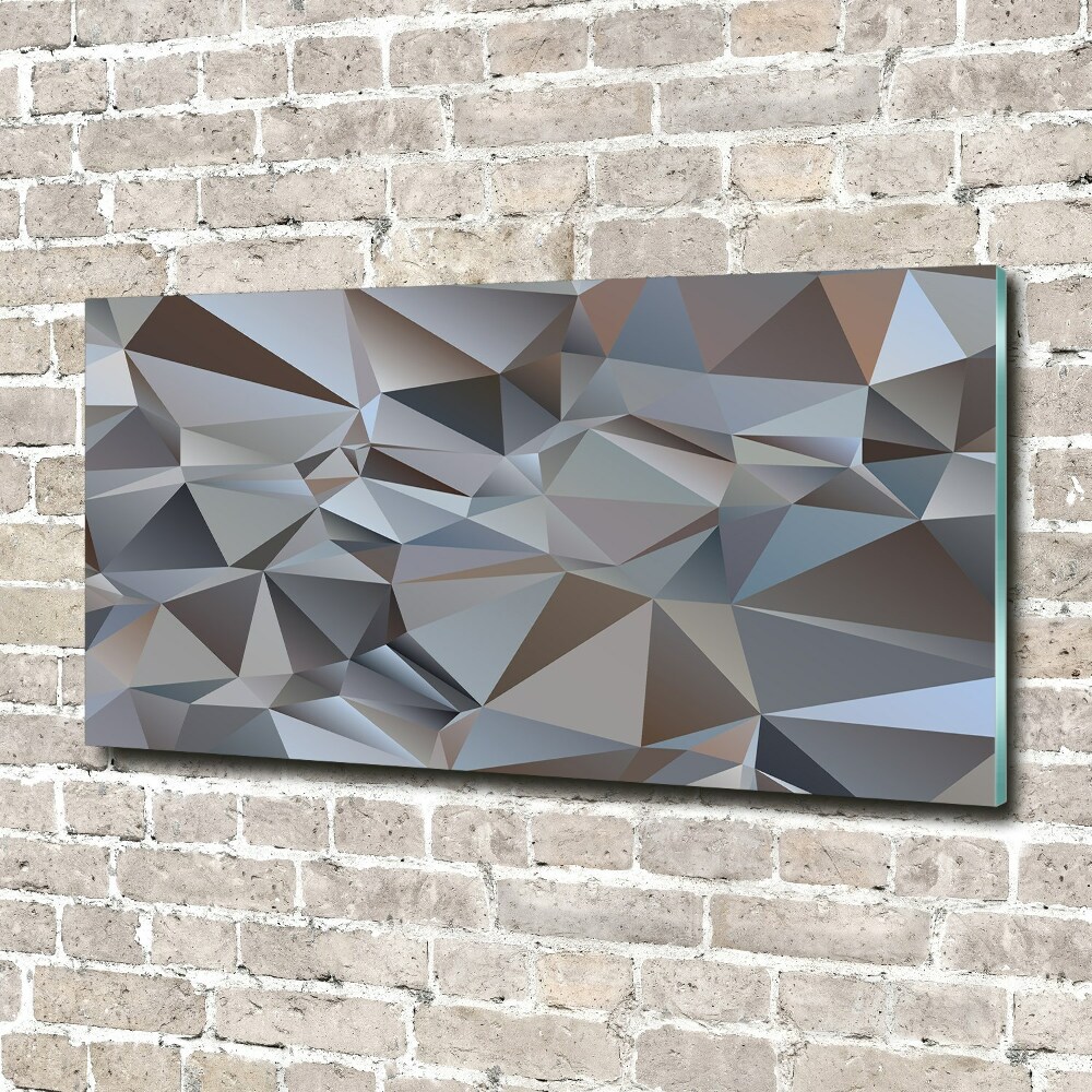 Tableau imprimé sur verre Abstraction de triangles