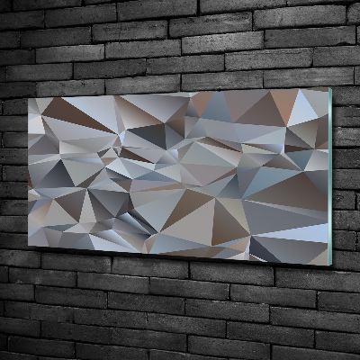 Tableau imprimé sur verre Abstraction de triangles