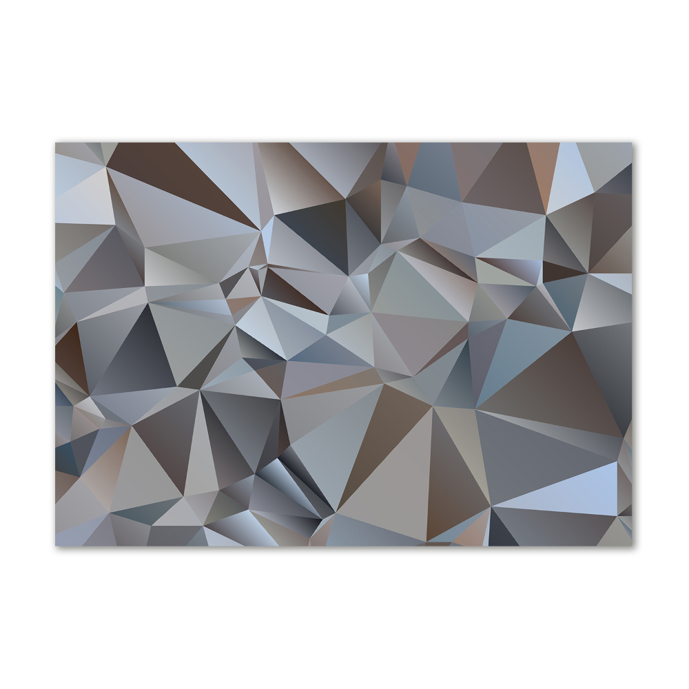 Tableau imprimé sur verre Abstraction de triangles