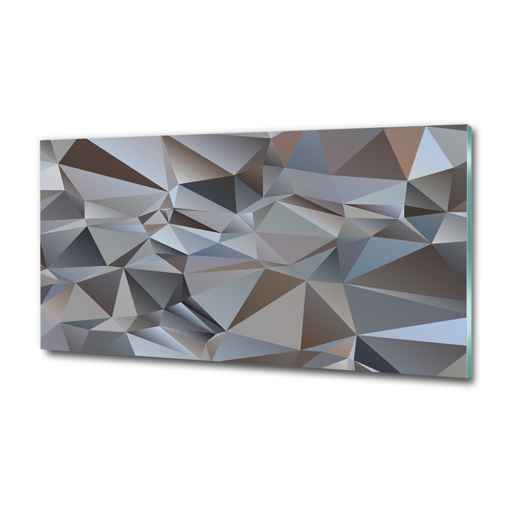 Tableau imprimé sur verre Abstraction de triangles