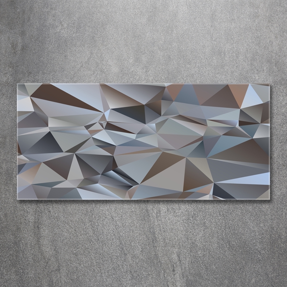 Tableau imprimé sur verre Abstraction de triangles