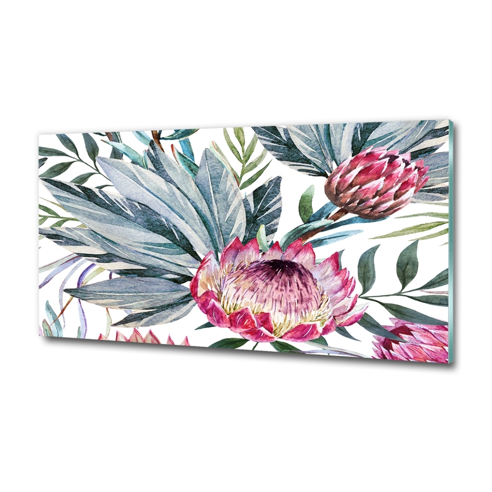 Tableau sur verre Protea