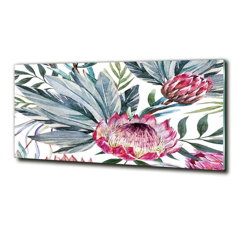 Tableau sur verre Protea