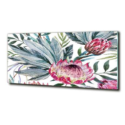 Tableau sur verre Protea