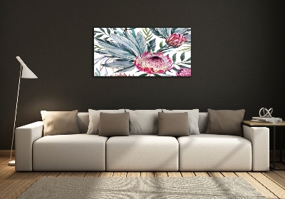 Tableau sur verre Protea