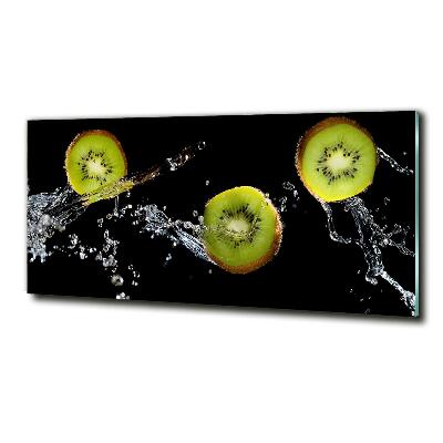 Tableau en verre Kiwi et eau