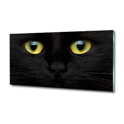 Tableau verre imprimé Yeux de chat