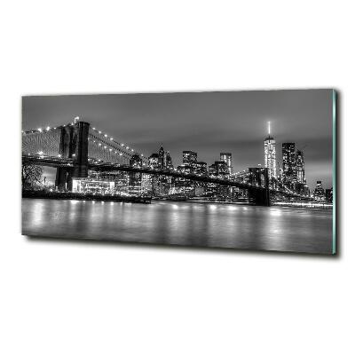 Tableau photo sur verre Pont de Brooklyn Manhattan