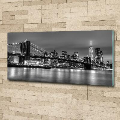 Tableau photo sur verre Pont de Brooklyn Manhattan