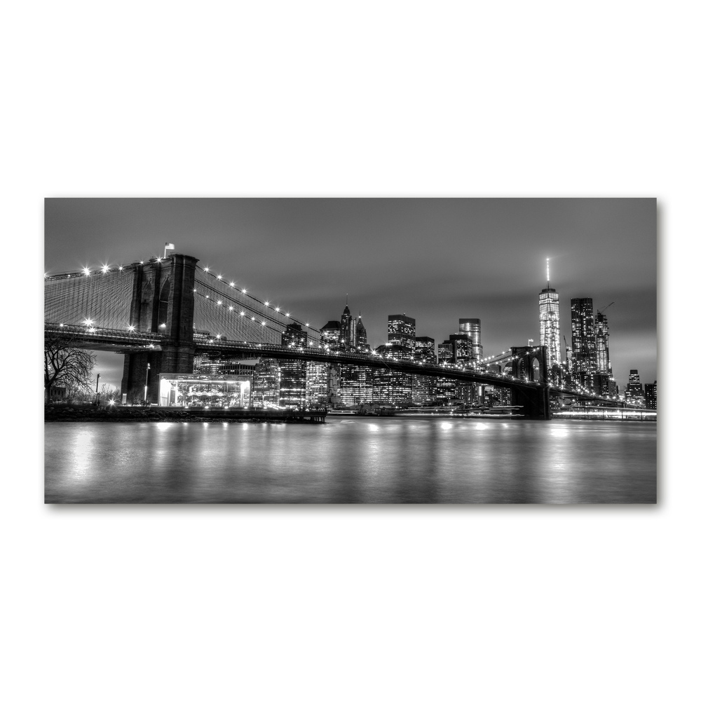 Tableau photo sur verre Pont de Brooklyn Manhattan