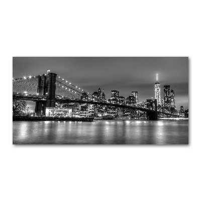 Tableau photo sur verre Pont de Brooklyn Manhattan