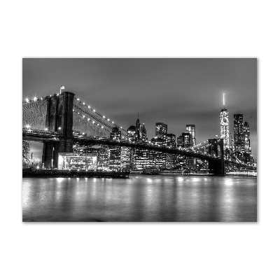 Tableau photo sur verre Pont de Brooklyn Manhattan