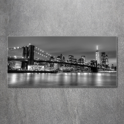 Tableau photo sur verre Pont de Brooklyn Manhattan