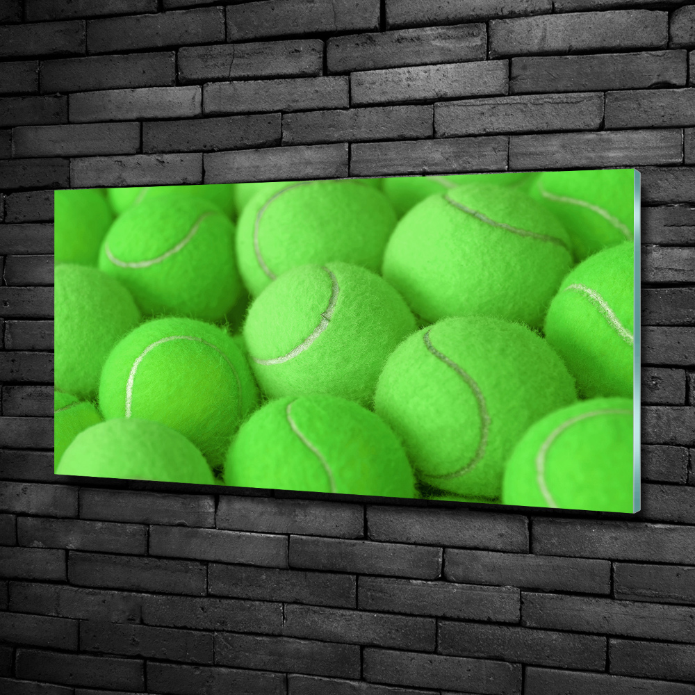 Tableau verre imprimé Balles de tennis