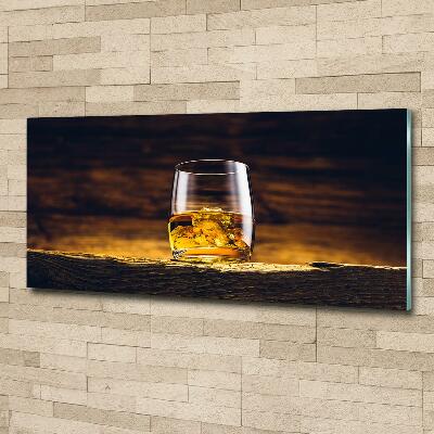 Tableau photo sur verre Bourbon dans un verre