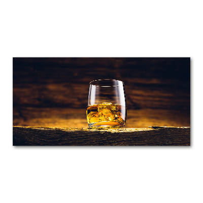 Tableau photo sur verre Bourbon dans un verre