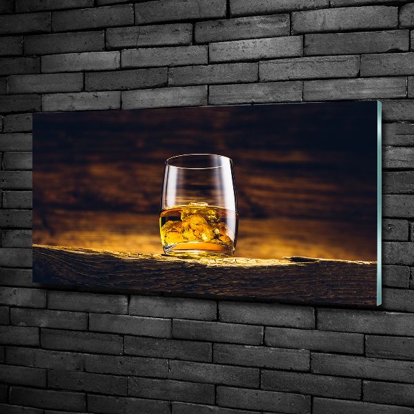 Tableau photo sur verre Bourbon dans un verre