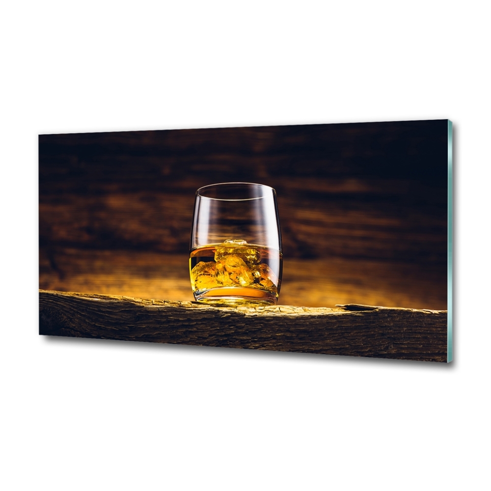 Tableau photo sur verre Bourbon dans un verre