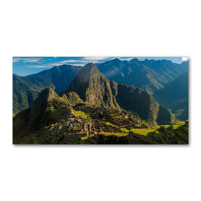 Tableau sur verre Ruines du Machu Picchu