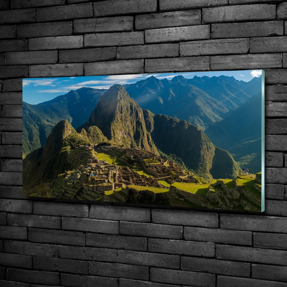 Tableau sur verre Ruines du Machu Picchu