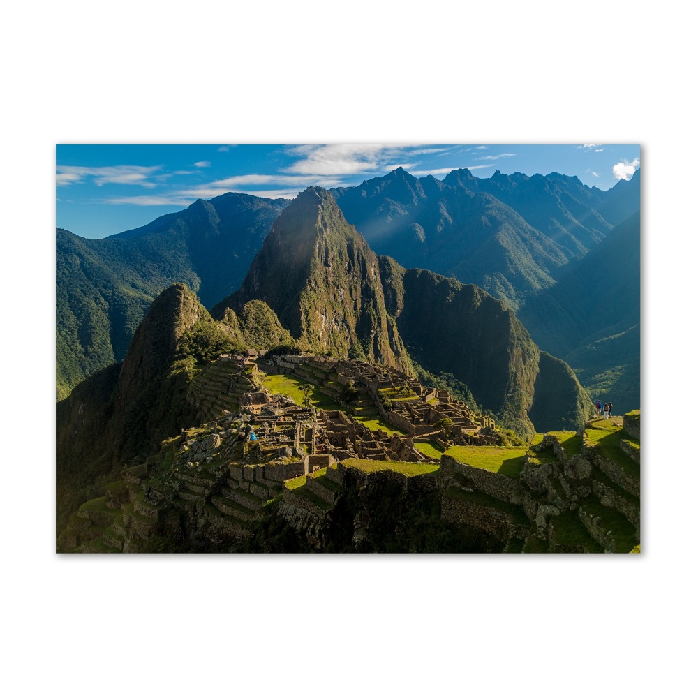 Tableau sur verre Ruines du Machu Picchu