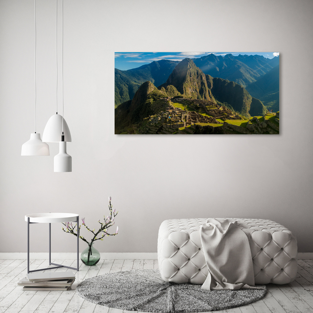 Tableau sur verre Ruines du Machu Picchu