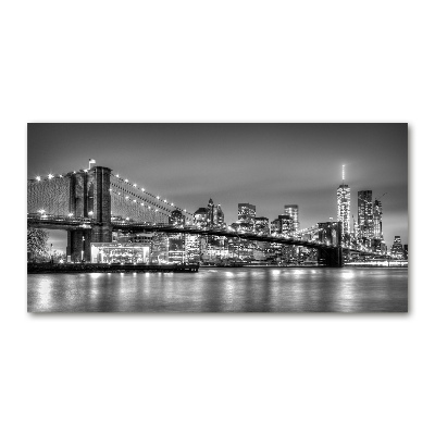 Tableau sur verre Pont de Brooklyn Manhattan