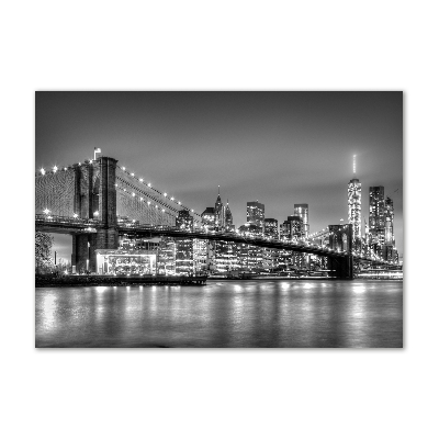 Tableau sur verre Pont de Brooklyn Manhattan