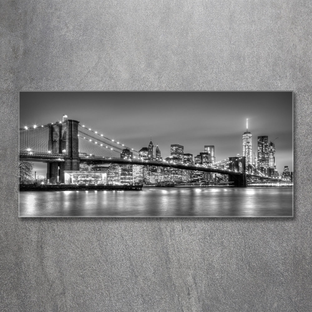 Tableau sur verre Pont de Brooklyn Manhattan