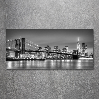 Tableau sur verre Pont de Brooklyn Manhattan