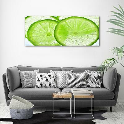 Tableau sur verre Limes sous l'eau