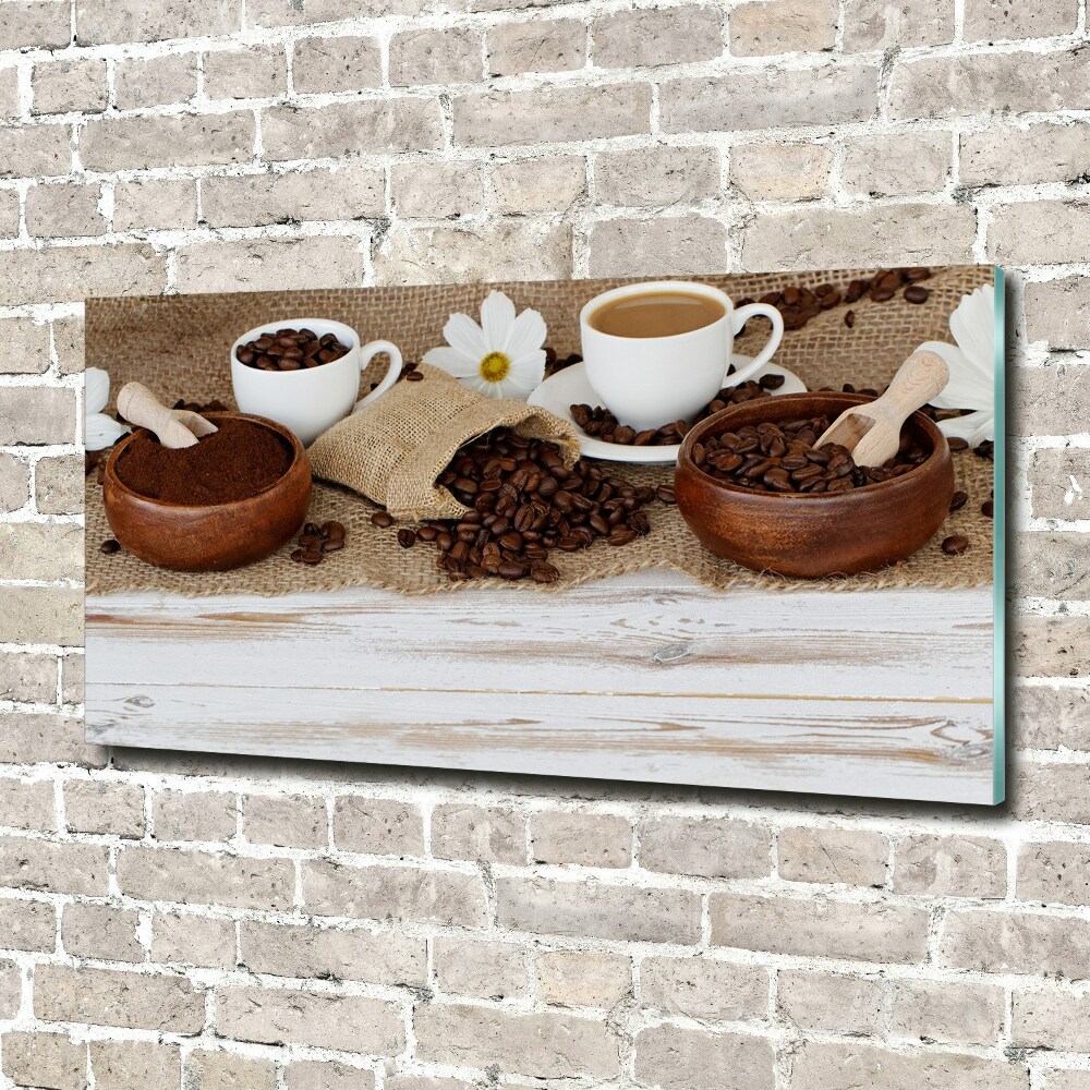 Tableau en verre Tasse de café